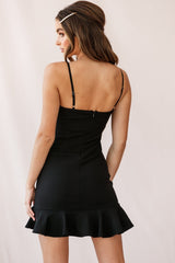 Emoji Bodycon Mini Dress Black