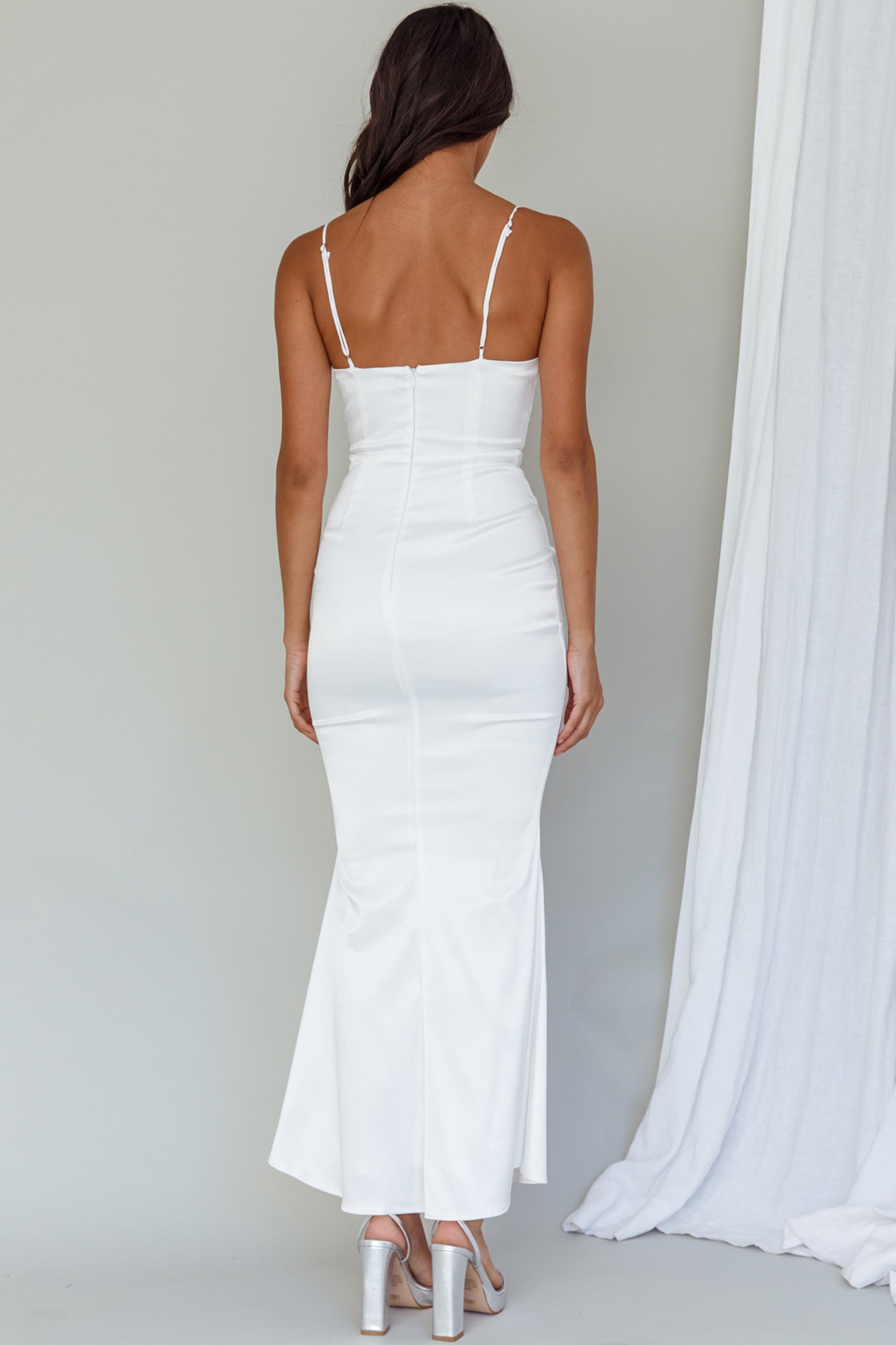 Moon Rising Mermaid Maxi Dress White