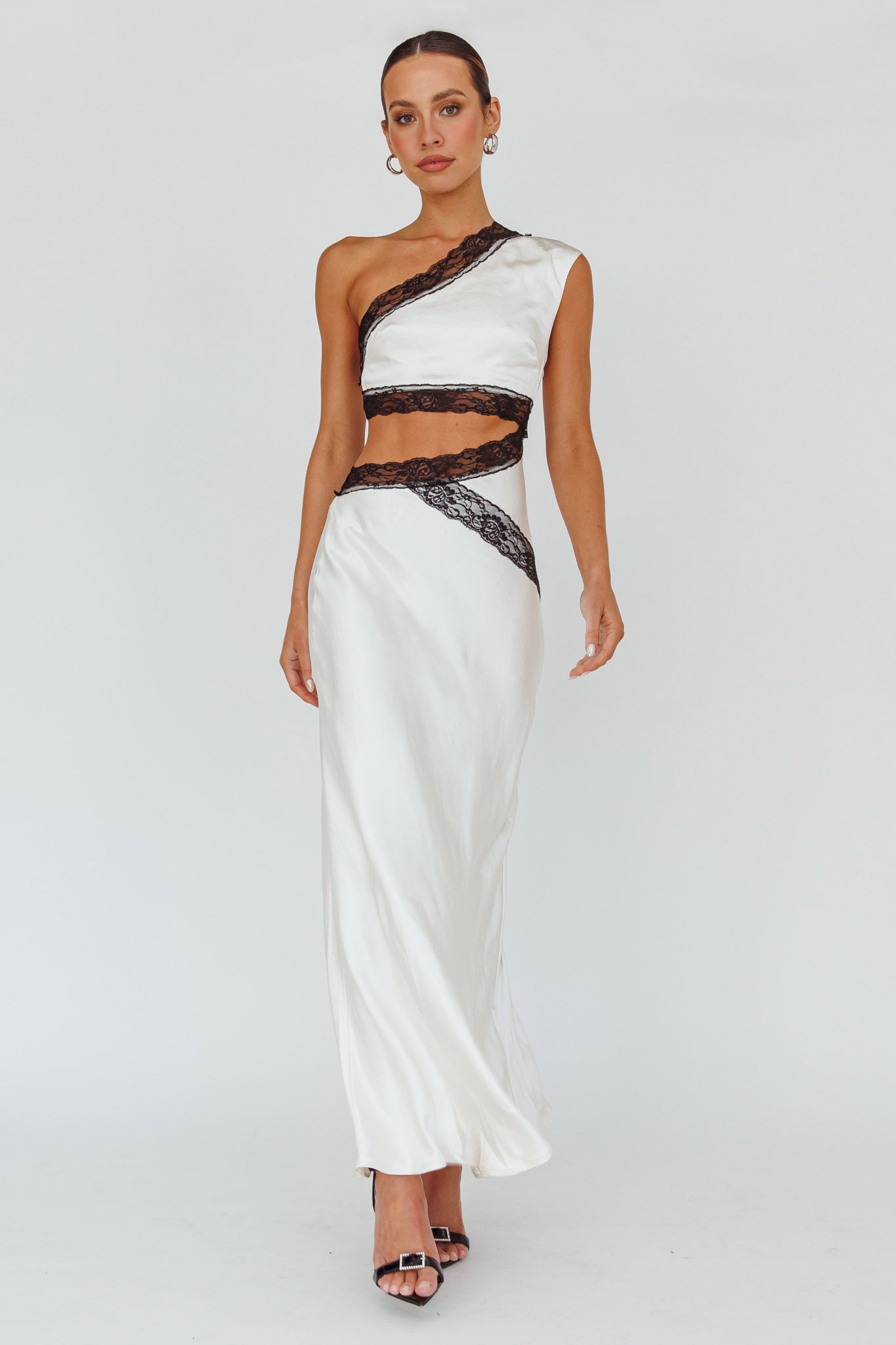Mahli One-Shoulder Maxi Dress Champagne