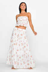 South Bay Maxi Skirt Print Mocha